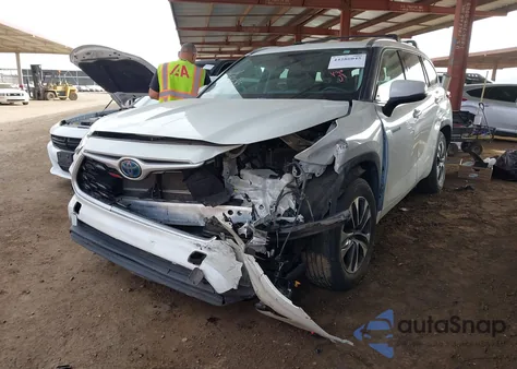 2021 Toyota Highlander Hybrid Xle from USA, damaged, VIN 5TDHARAH9MS507085